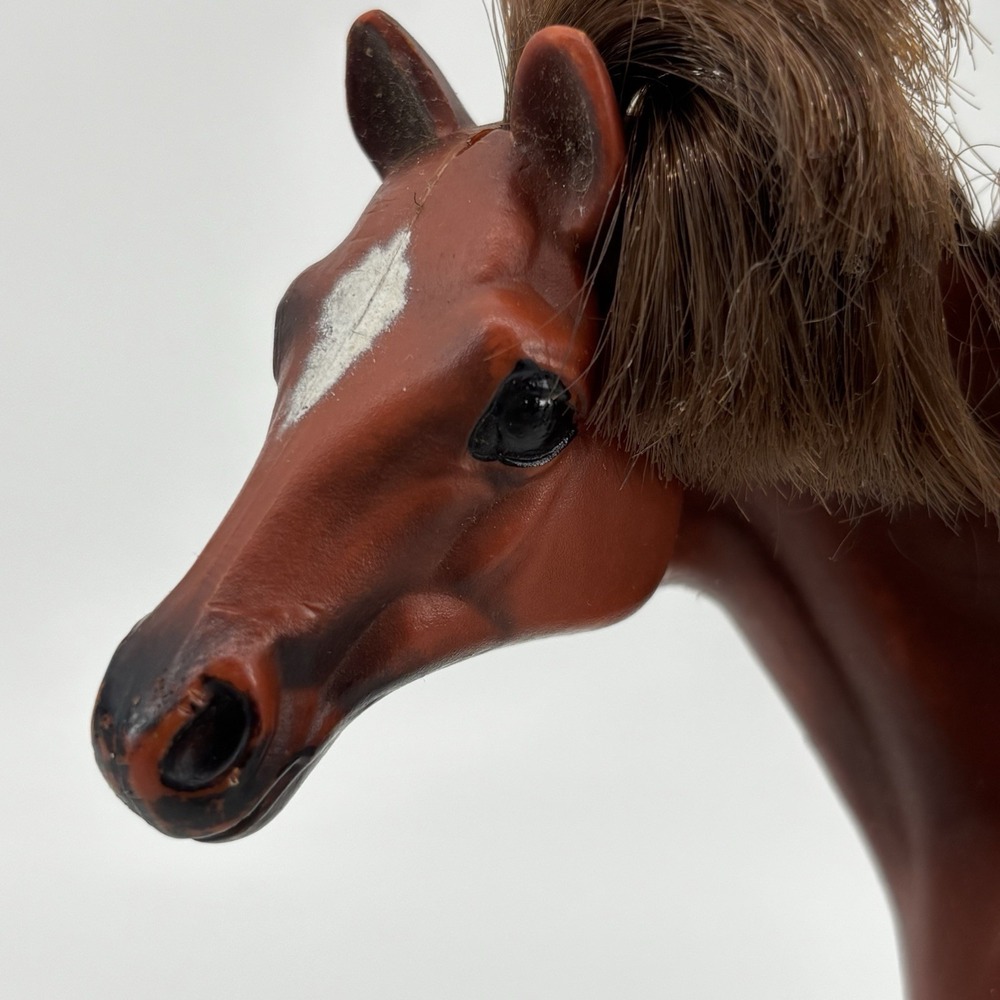 Vintage 1999 Kid Kore Horse Figure Brown with Brown Mane and Tail
